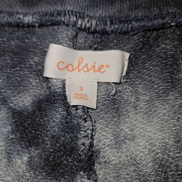 Colsie Black and White Tie-Dye Lounge Shorts Womens Size Small - Picture 2 of 6